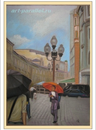 art-parallel.ru, дождливый Арбат, мастер-класс, выставки, живопись маслом, пастэльная живопись, картины под интерьер, картины в реалистическом стиле, пейзажи маслом на заказ, пейзаж маслом с натуры,